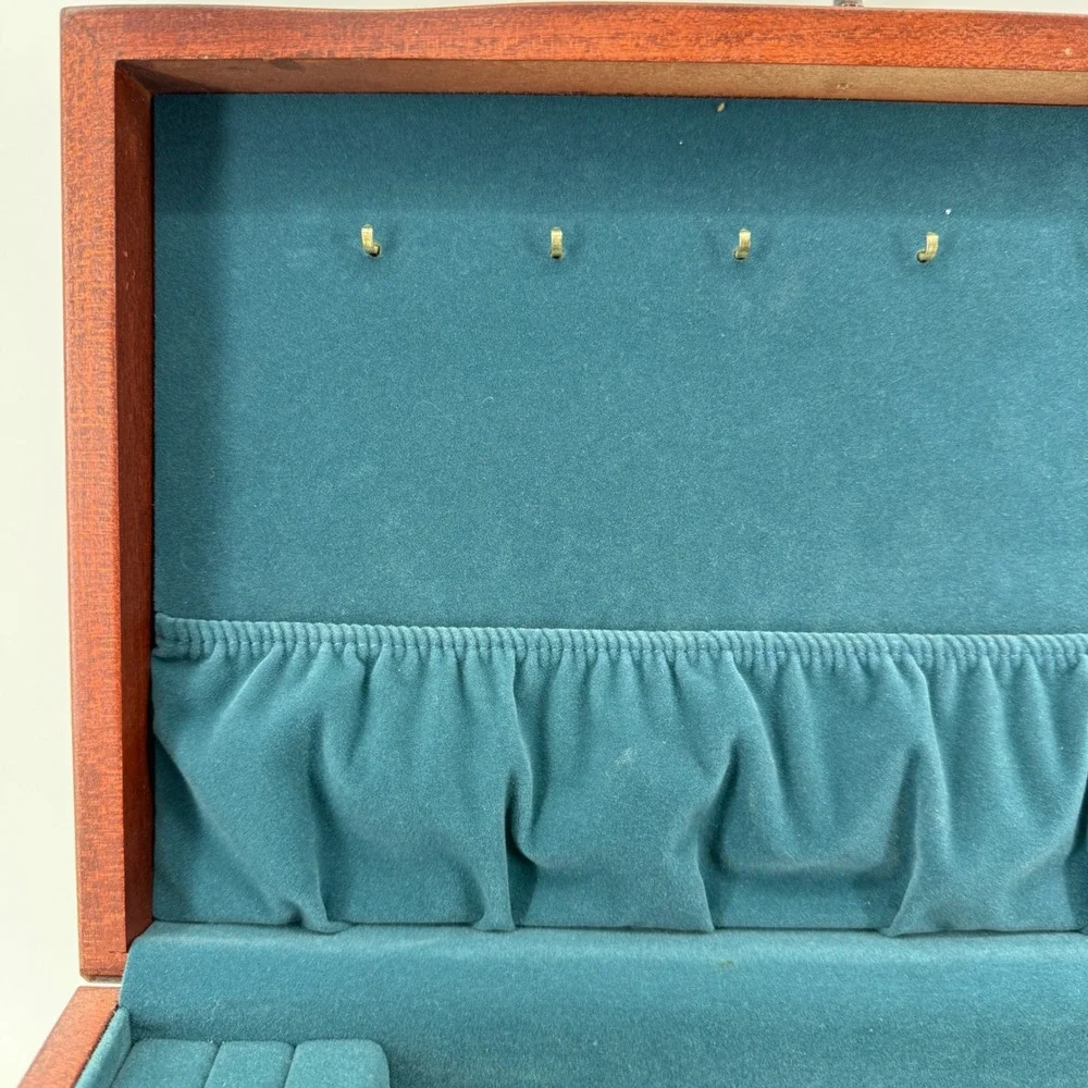 Eureka Mfg Co Flatware Chest Brown Solid Wood Reed Barton 623 Drawer
